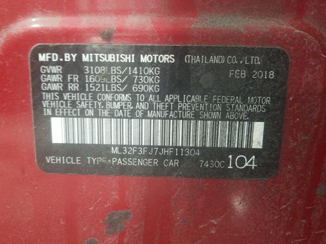 2018 MITSUBISHI MIRAGE G4 ML32F3FJ7JHF11304