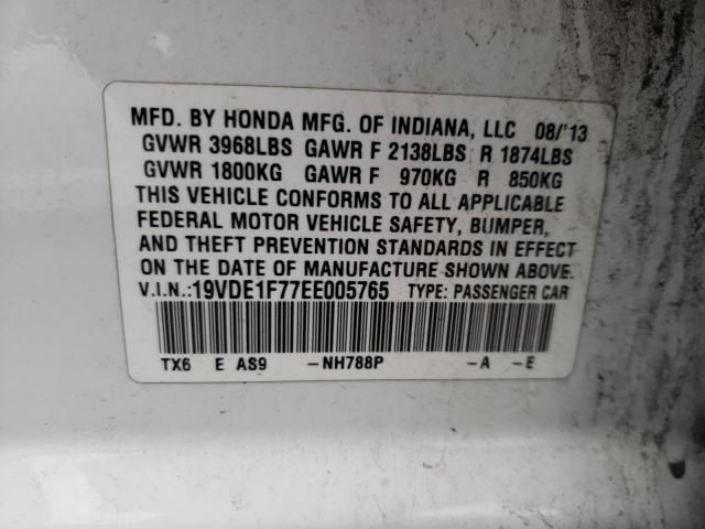 2014 ACURA ILX 20 TEC 19VDE1F77EE005765