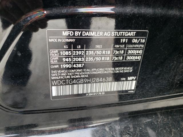 2017 MERCEDES-BENZ GLA 250 4M WDCTG4GB9HJ284638