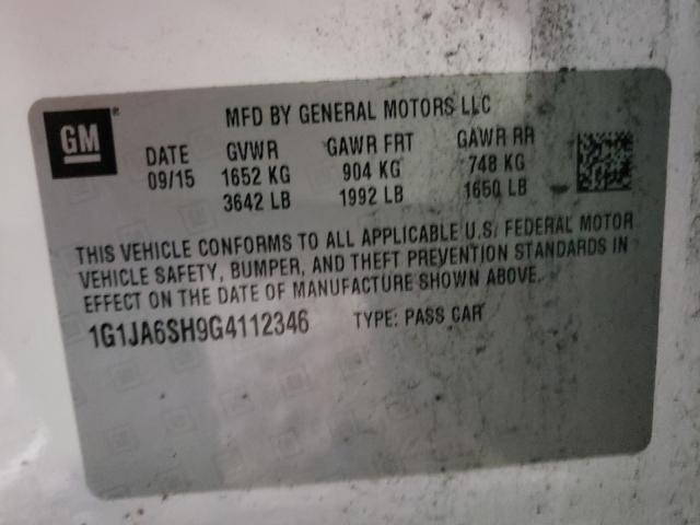 2016 CHEVROLET SONIC LS 1G1JA6SH9G4112346