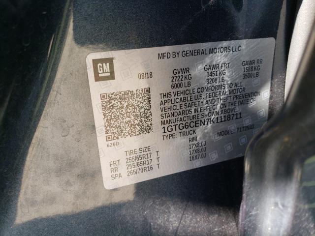 2019 GMC CANYON SLE 1GTG6CEN7K1118711