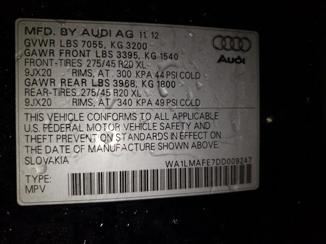 2013 AUDI Q7 TDI WA1LMAFE7DD009247