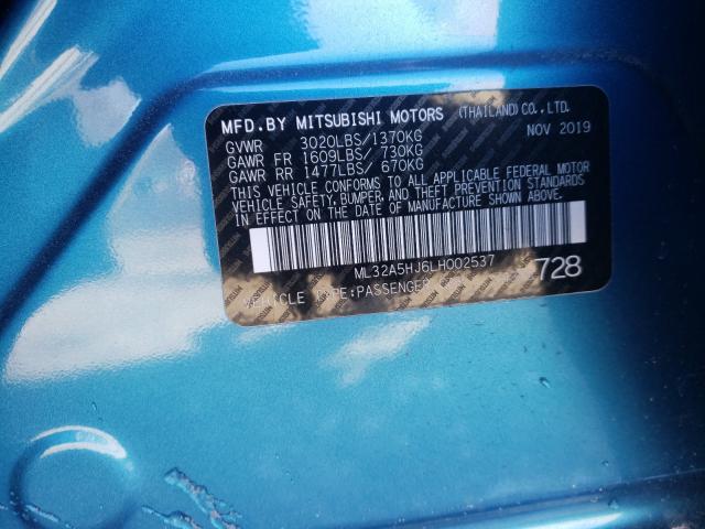 2020 MITSUBISHI MIRAGE LE ML32A5HJ6LH002537