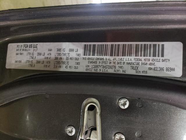 2017 RAM 1500 REBEL 1C6RR7YT0HS720278