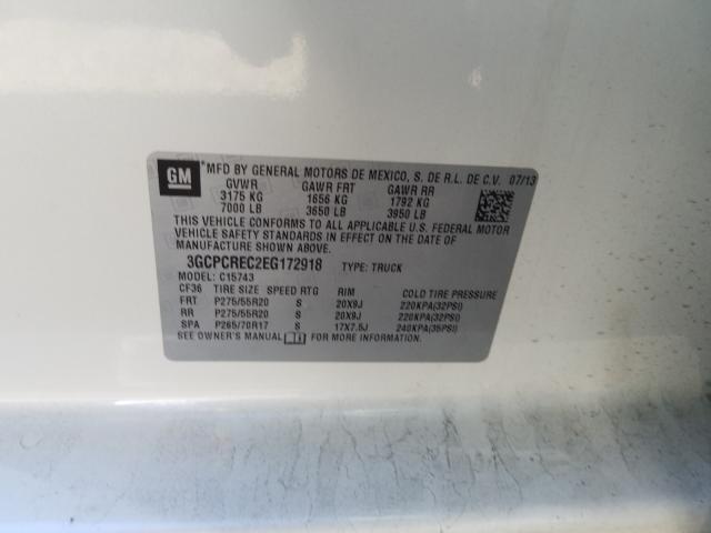 2014 CHEVROLET SILVERADO - 3GCPCREC2EG172918
