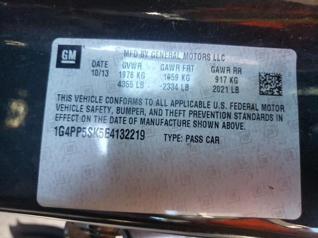 2014 BUICK VERANO 1G4PP5SK5E4132219
