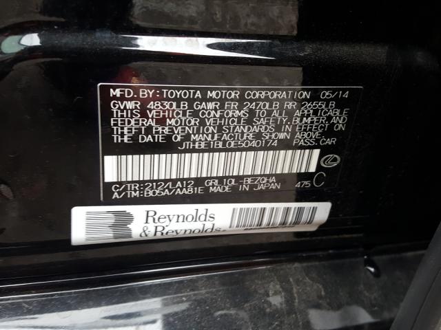 2014 LEXUS GS 350 JTHBE1BL0E5040174