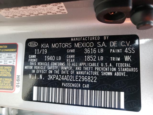 2020 KIA RIO 3KPA24AD2LE296822