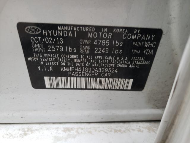 2013 HYUNDAI AZERA GLS KMHFH4JG9DA329524
