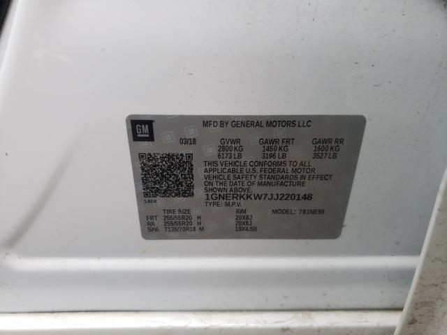 2018 CHEVROLET TRAVERSE P 1GNERKKW7JJ220148