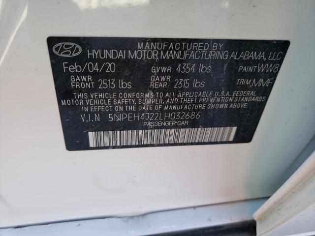 2020 HYUNDAI SONATA LIM 5NPEH4J22LH032686