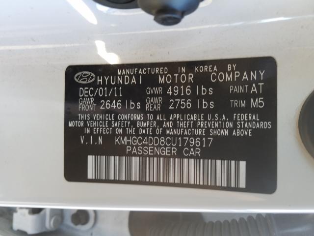 2012 HYUNDAI GENESIS 3. - KMHGC4DD8CU179617