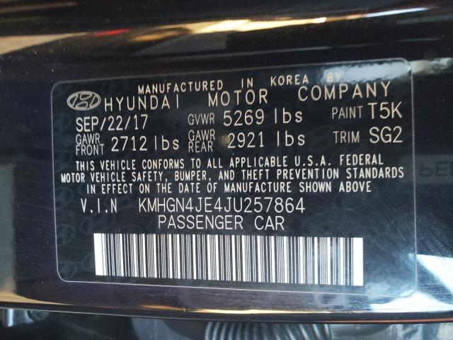 2018 GENESIS G80 BASE KMHGN4JE4JU257864