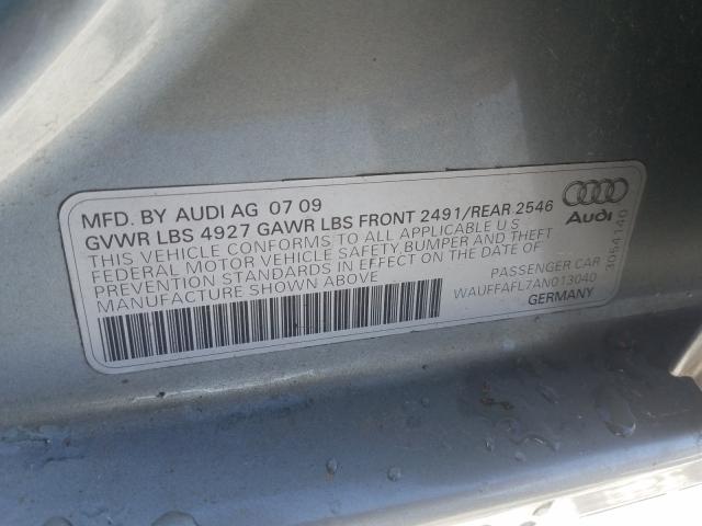 2010 AUDI A4 WAUFFAFL7AN013040