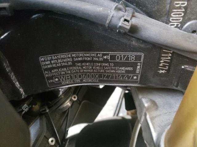 2018 BMW S 1000 RR - WB10D600XJZ711447