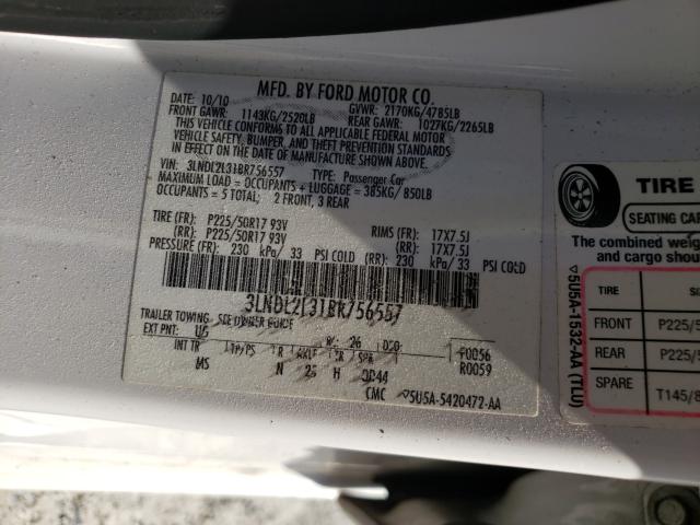 2011 LINCOLN MKZ HYBRID 3LNDL2L31BR756557