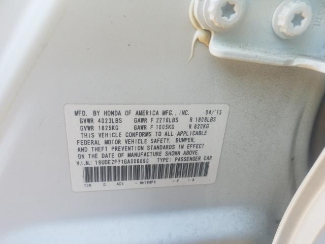 2016 ACURA ILX PREMIU 19UDE2F71GA006690