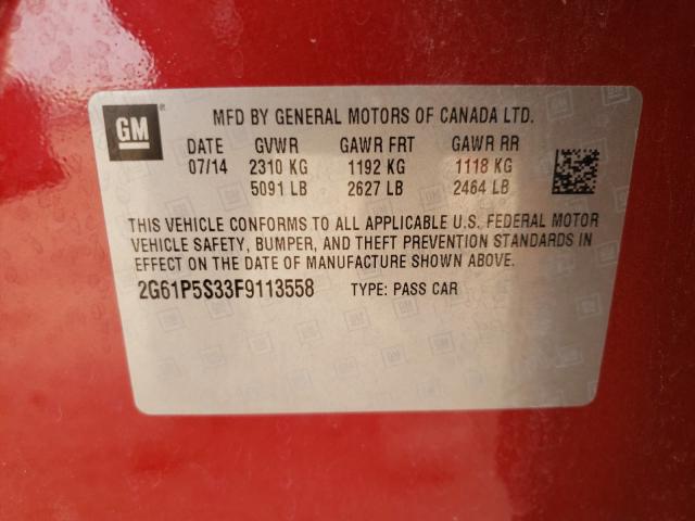 2015 CADILLAC XTS PREMIU 2G61P5S33F9113558