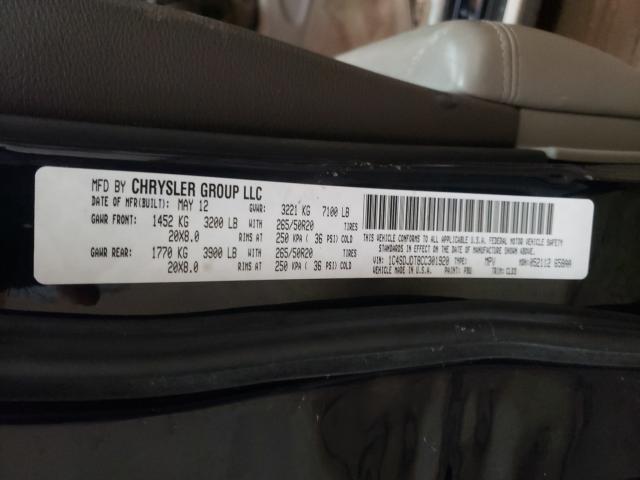 2012 DODGE DURANGO CR 1C4SDJDT8CC301920