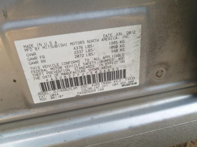 2012 MITSUBISHI GALANT FE 4A32B2FF2CE024699