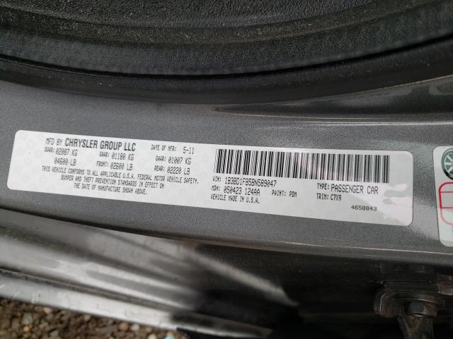 2011 DODGE AVENGER MA 1B3BD1FB5BN589047