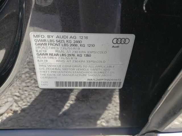 VIN WA1L2AFP7HA093973 2017 Audi Q5, Premium Plus no.10