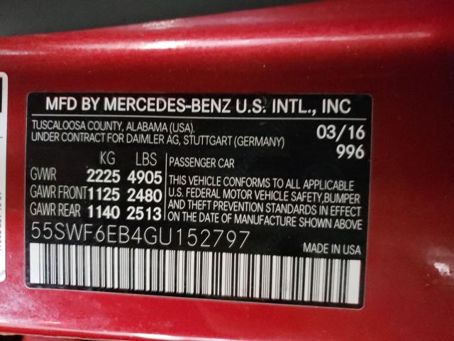 2016 MERCEDES-BENZ C 450 4MAT 55SWF6EB4GU152797