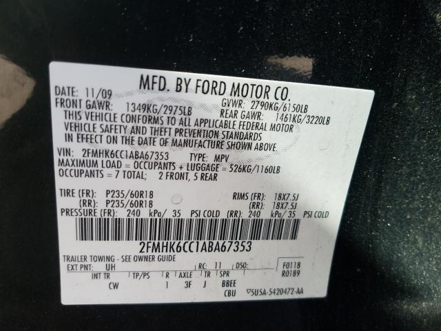 2010 FORD FLEX SEL 2FMHK6CC1ABA67353