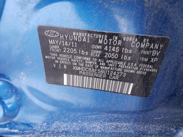 2011 HYUNDAI ELANTRA TO KMHDC8AE5BU124273