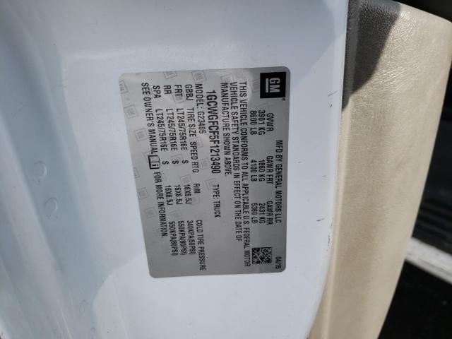 2015 CHEVROLET EXPRESS G2 1GCWGFCF5F1213490