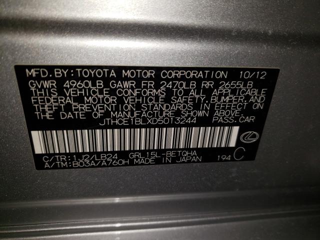 2013 LEXUS GS 350 JTHCE1BLXD5013244