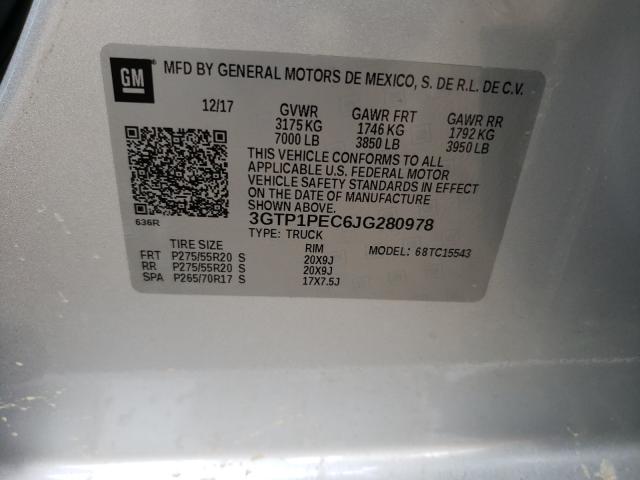 2018 GMC SIERRA C15 - 3GTP1PEC6JG280978