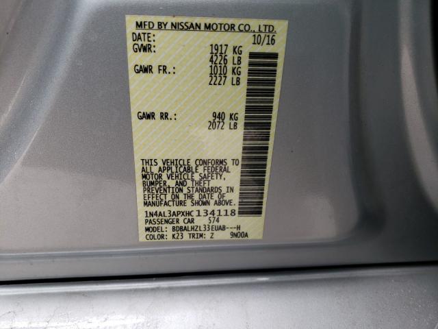 2017 NISSAN ALTIMA 2.5 1N4AL3APXHC134118