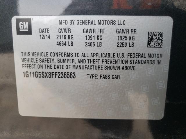 2015 CHEVROLET MALIBU LTZ - 1G11G5SX8FF236563