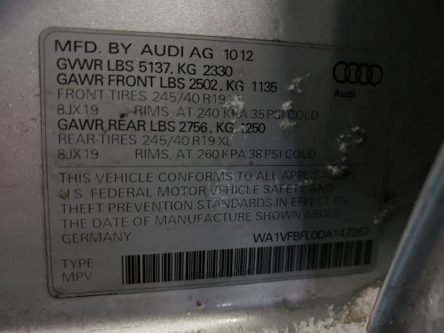 2013 AUDI A4 ALLROAD WA1VFBFL0DA147267