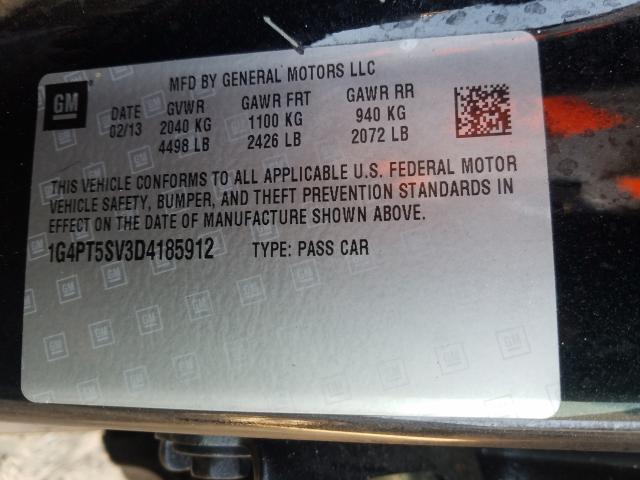 2013 BUICK VERANO PRE 1G4PT5SV3D4185912