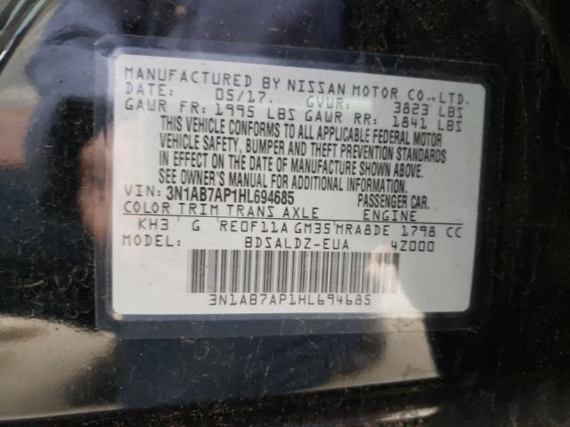 2017 NISSAN SENTRA S - 3N1AB7AP1HL694685