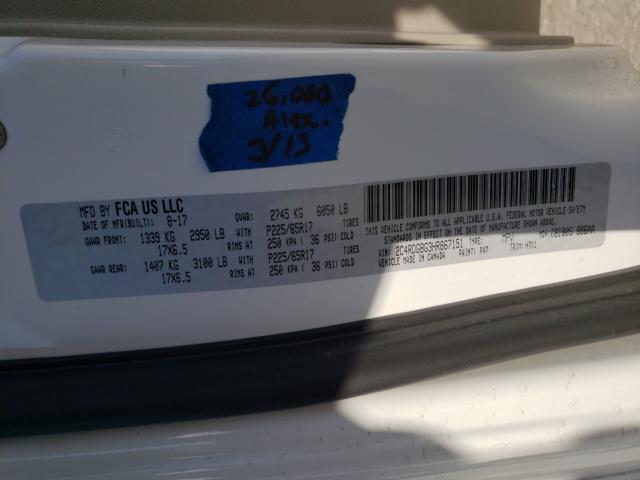 2017 DODGE GRAND CARA 2C4RDGBG3HR867151