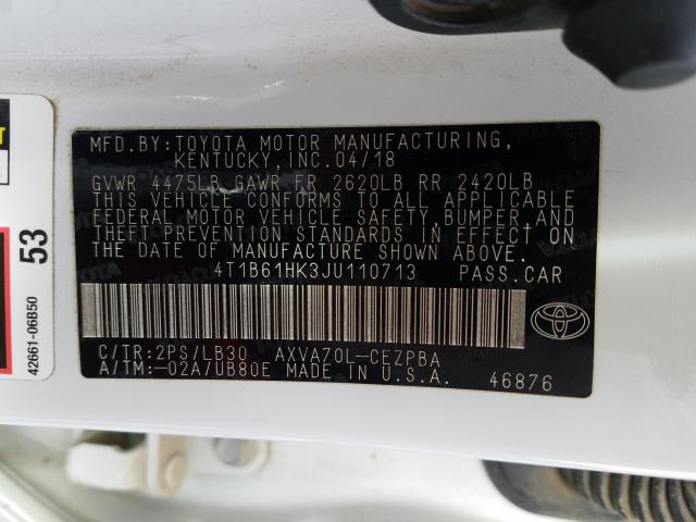 2018 TOYOTA CAMRY XSE - 4T1B61HK3JU110713