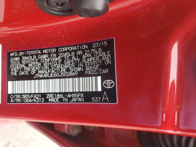 2016 TOYOTA SCION IM JTNKARJE6GJ502869