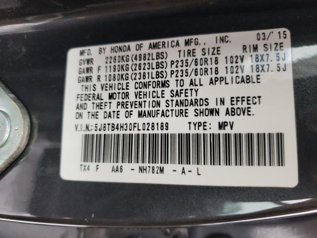 2015 ACURA RDX 5J8TB4H30FL028189