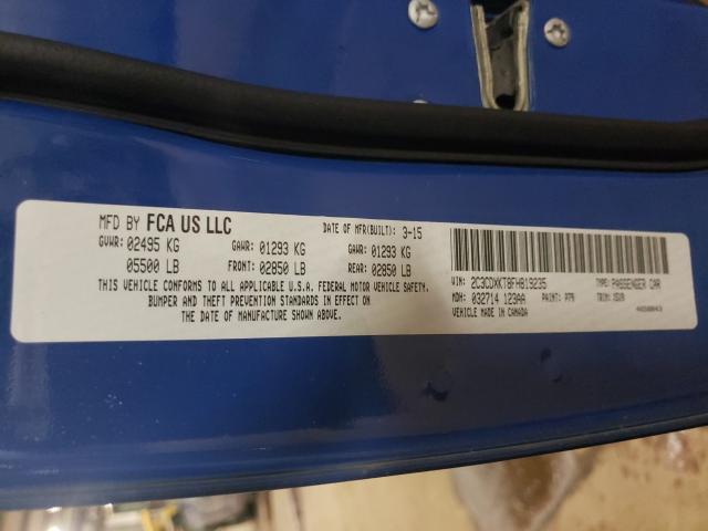 2015 DODGE CHARGER PO 2C3CDXKT8FH819235