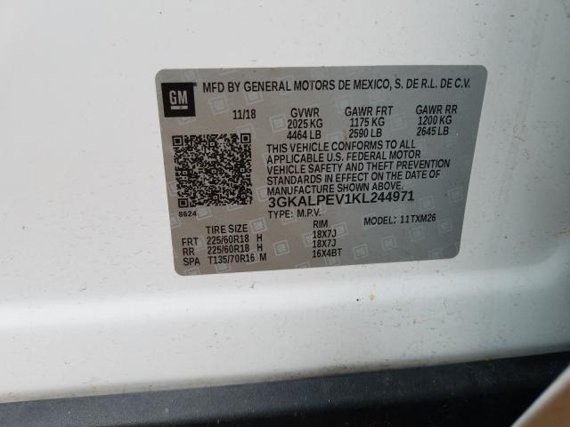2019 GMC TERRAIN SL 3GKALPEV1KL244971