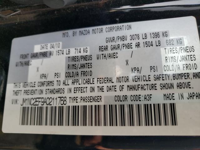 2010 MAZDA MX-5 MIATA JM1NC2EF9A0211768