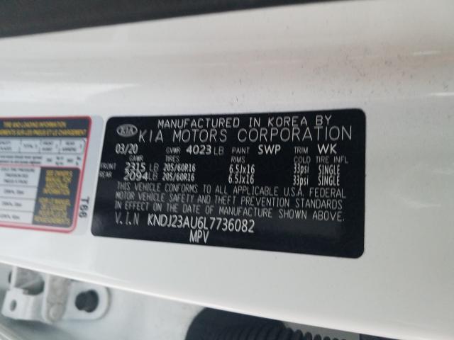 2020 KIA SOUL LX KNDJ23AU6L7736082