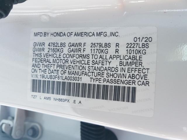 2020 ACURA TLX TECHNO 19UUB3F61LA003031