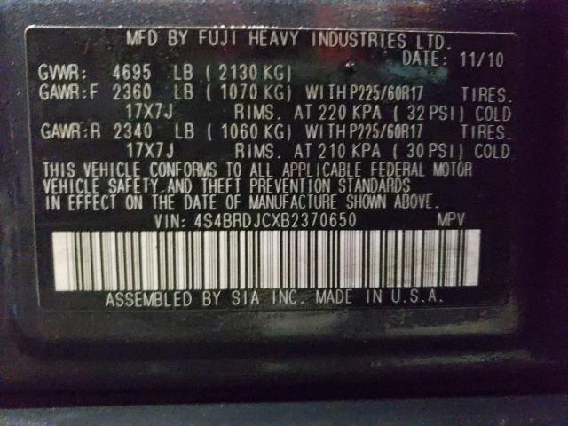 2011 SUBARU OUTBACK 3. 4S4BRDJCXB2370650