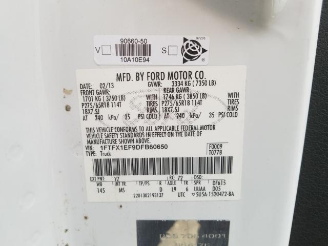 2013 FORD F150 SUPER - 1FTFX1EF9DFB60650
