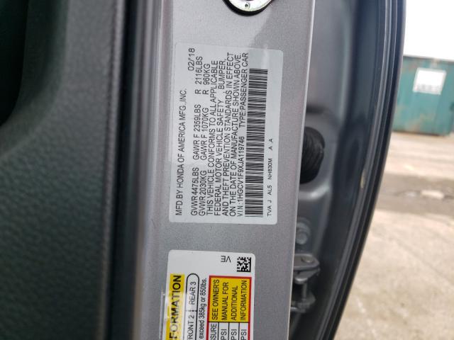 2018 HONDA ACCORD TOU 1HGCV1F9XJA119746