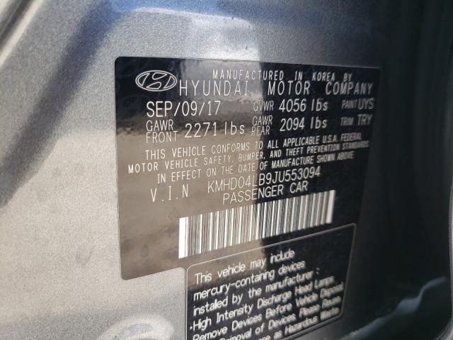 2018 HYUNDAI ELANTRA SP KMHD04LB9JU553094